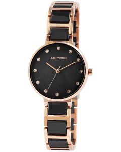 Just Watch Damen Keramikuhr schwarz rosegold JW10114-005