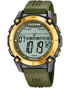 Calypso Herren Armbanduhr Digital Uhr grün K5814/1