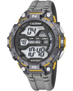 Calypso Herren Armbanduhr Digital Uhr grau K5815/3