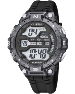 Calypso Herren Armbanduhr Digital Uhr schwarz K5815/4