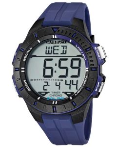 Calypso by Festina Uhr Digital Herrenuhr K5607/2 blau schwarz Digitaluhr