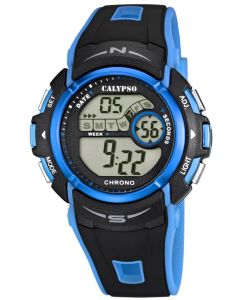 Calypso by Festina Unisex Uhr K5610/6 schwarz blau Digitaluhr 10 Bar