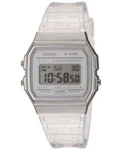 Casio Uhr Digital Armbanduhr transparent F-91WS-7EF