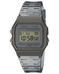 Casio Uhr Digital Armbanduhr grau transparent F-91WS-8EF