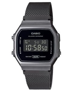 Casio Retro Uhr A168WEMB-1BEF Milanaise Armband Armbanduhr