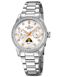 Candino Damen Uhr Armbanduhr C4686/1 Mondphase Saphirglas