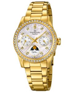Candino Damen Uhr Armbanduhr golden C4689/1 Mondphase