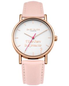 DAISY DIXON Damenuhr Armbanduhr BLAIRE Lederband rosa DD079PRG