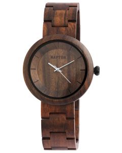 Raptor Damen Uhr Holz Armbanduhr braun RA10171-002