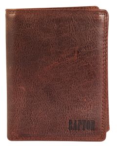 Raptor Leder Herren Geldbörse Braun Vintage Hochformat RA40004-002