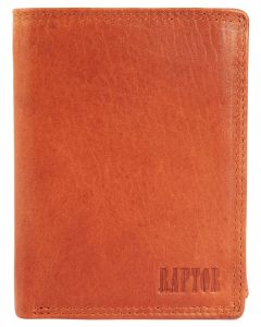 Raptor Leder Herren Geldbörse hellbraun Vintage Hochformat RA40004-003