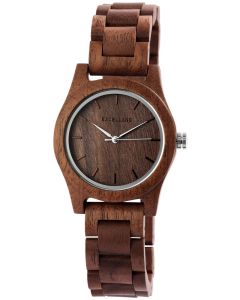Excellanc Damen Uhr Holz Gliederarmband 1800156-003 Holzuhr braun