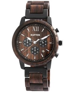 Raptor Herren Uhr Holz Armbanduhr Sandelholz RA20255-002