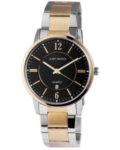 Just Watch Herren Uhr Edelstahlband Datum JW10727-BK-BC Bicolor