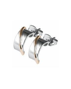 Just Ohrringe Edelstahl 48-S20379E-SL-RGD Bicolor silber roségolden Ohrstecker