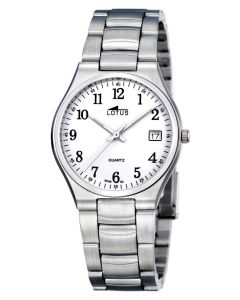 Lotus Armbanduhr 15192/2 Edelstahlarmband Datum