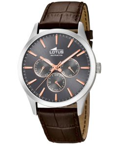 Lotus Herrenuhr 18576/2 Armbanduhr Lederarmband braun