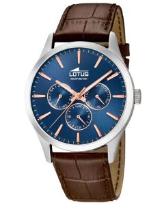 Lotus Uhr Herrenuhr 18576/5 Armbanduhr Lederarmband braun