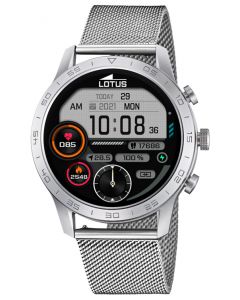 Lotus Smartwatch Edelstahlband Lederband 50047/1