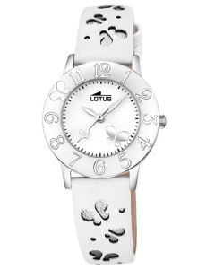 Lotus by Festina Damen Mädchen Uhr 18269/1 Armbanduhr Schmetterlinge weiß