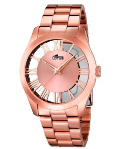 Lotus Damen Armbanduhr Edelstahl 18124/1 PVD rosegold