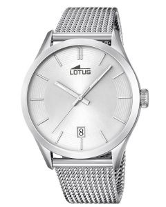 Lotus Herrenuhr 18108/1 silber Edelstahl Mesh Armband