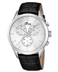 Lotus Uhr Herren Armbanduhr Chronograph 18119/1 schwarz silber