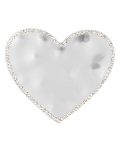 Magnetbrosche Herz matt Strass Brosche Tuchhalter Schalhalter Magnet