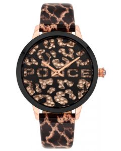 Police Damen Armbanduhr Lederband PL16028MSG.02