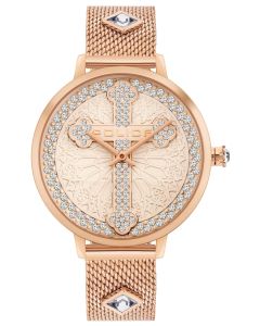 Police Damen Armbanduhr Lederband PL16028MSG.02