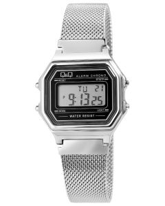 Digital Armbanduhr Q&Q Uhr Meshband M173J025Y