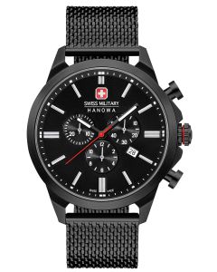 Swiss Military Hanowa Herren Armbanduhr schwarz 06-3332.13.007 Chronograph