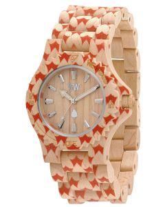 Wewood Holzuhr Uhr Armbanduhr Date Heart Beige WW34001