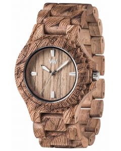 Wewood Holzuhr Uhr Armbanduhr Date Waves Nut Rough WW34004