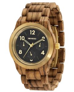 Wewood Holzuhr Damenuhr Kyra MB Zebrano gold Armbanduhr WW49003